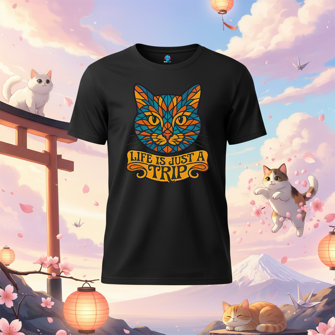 Mandala Cat T-shirt