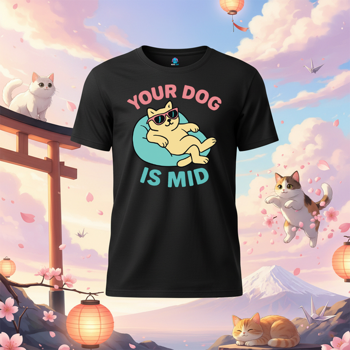 Mid Dog Cat T-Shirt