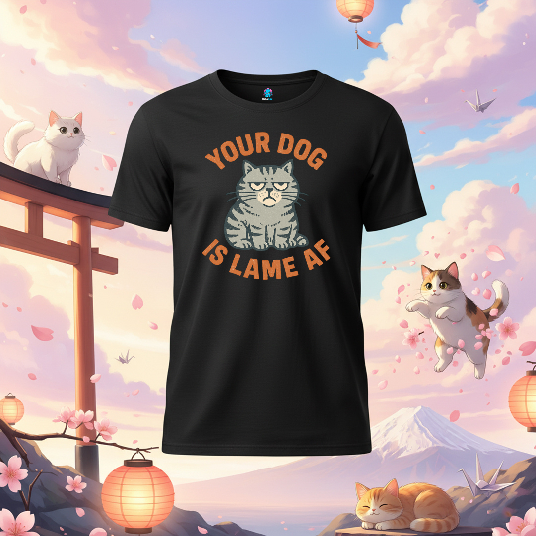 Lame Dog Cat T-shirt