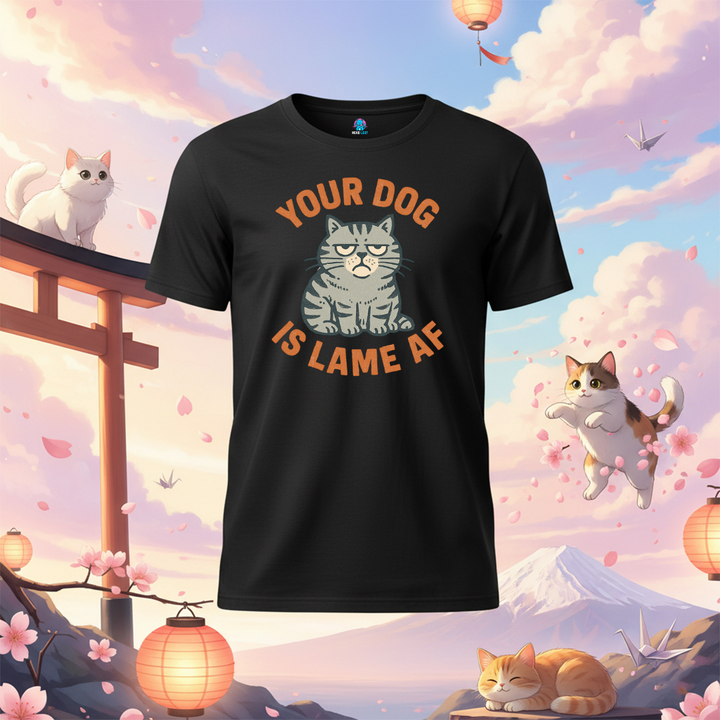 Lame Dog Cat T-shirt