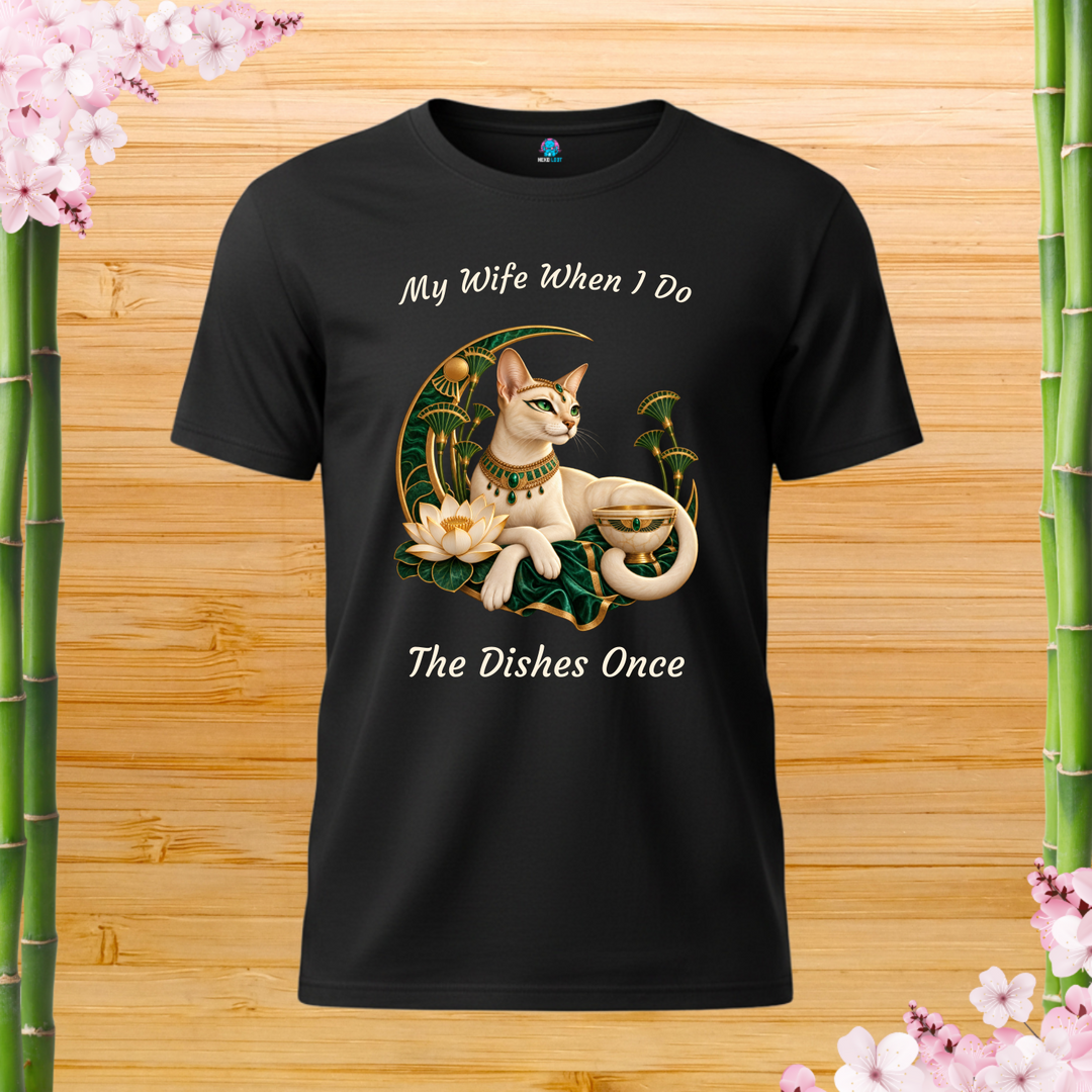 Cleocatra Cat T-Shirt — black shirt