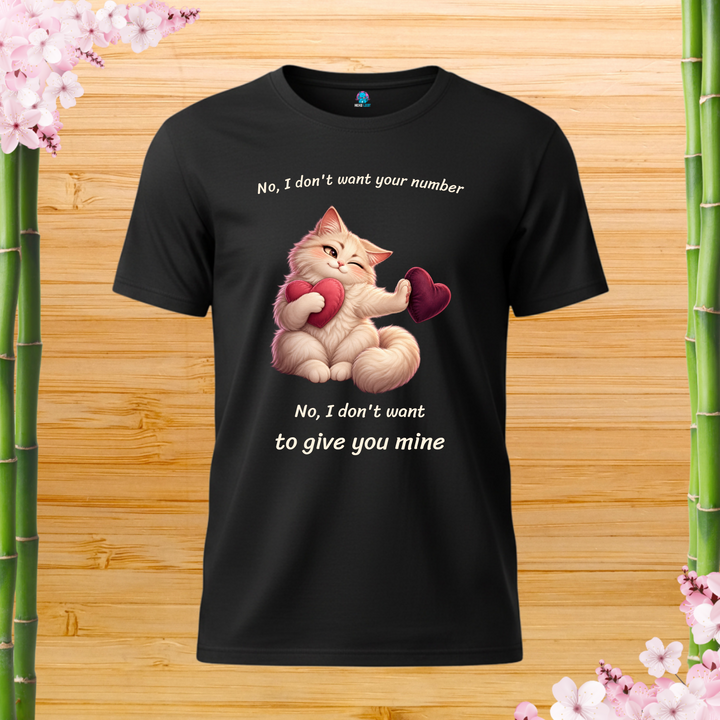 Personal Space Refund Cat T-Shirt — black shirt
