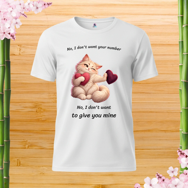 Personal Space Refund Cat T-Shirt — white shirt